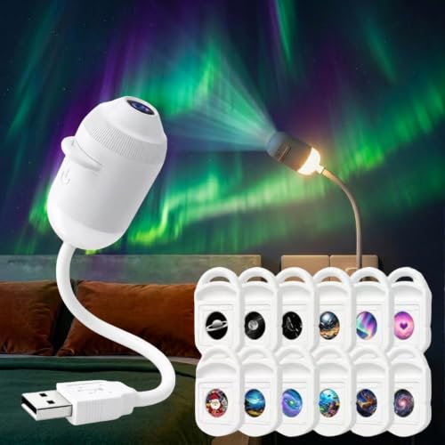 Projecteur galaxie contre la peur du noir, veilleuse 360° USB pour endormir les enfants