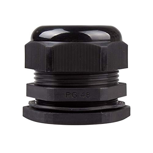 BC-PG-48-B, Cable Gland, 34 to 44mm Cable Dia, 60mm Cutting-Hole, Nylon, Black Color