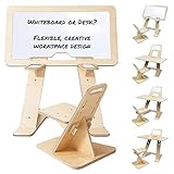 Adjustable Kids Desk & Chair Set converts to a Magnetic Whiteboard Easel. A Desk and Chair to Grow...