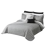 Colchas Concord Edredón Neo Ligero Gray - Matrimonial Doble Vista