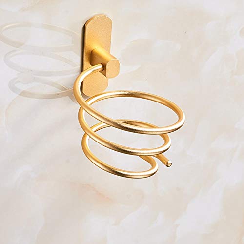 youshan Capelli Portaphon Forza Viscosa, per Ottenere autoadesiva Brevetto, Spazio Alluminio, Finiture opache/Porta ASCIUGACAPELLI,Oro Punch/Punch-Libera