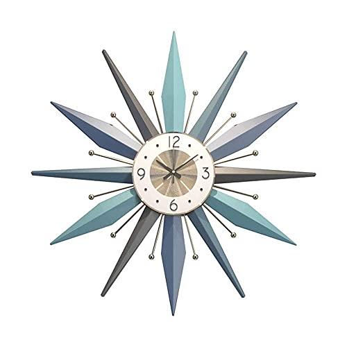 Horloge de salon mode créative pour sublimer les grands murs blancs de votre séjour moderne