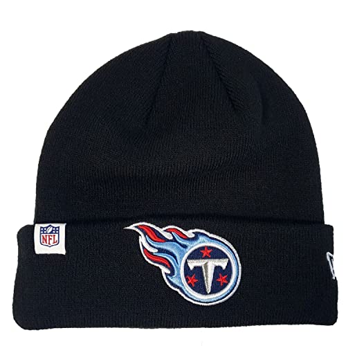 Bonnet NFL New Era noir de football américain - chapeau hiver pour supporter des Raiders