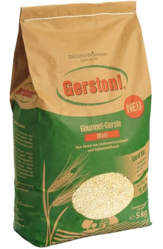 Gerstoni Gerste Couscous 5 x 5kg, mild-nussig, frei von Weizen, POWERFOOD aus regionalem Anbau mit Beta-Glucan
