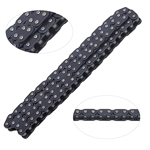 T8F-Kette, Hochsteife, Verstärkte Struktur, Starke Schlagfestigkeit, Korrosionsbeständige, Verschleißfeste Stahlkette für Dirt Quad 47 Cc 49 Cc Minimoto Pocket Bikes Zubehör