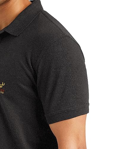 Image of EYEBOGLER Regular Fit Mens Polo Neck Half Sleeve Soild Casual Tshirt