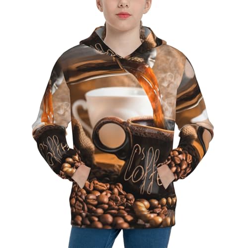 Geometric Optical Small Squares Kid Hoodies Boys Sweatshirts Girls Pullover with Pocket