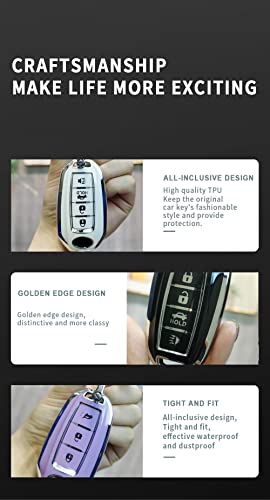 Funda de TPU para llave Infiniti con acabado premium elegante para mando inteligente de 4 botones 5