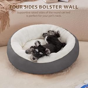 Loves-cabin-Round-Donut-Cat-and-Dog-Cushion-Bed-20in-Pet-Bed-for-Cats-or-Small-Dogs-Anti-Slip-Water-Resistant-Bottom-Super-Soft-Durable-Fabric-Pet-beds-Washable-Luxury-Cat-Dog-Bed-Dark-Grey - Cucciolini Doodles   Loves-cabin-Round-Donut-Cat-and-Dog-Cushion-Bed-20in-Pet-Bed-for-Cats-or-Small-Dogs-Anti-Slip-Water-Resistant-Bottom-Super-Soft-Durable-Fabric-Pet-beds-Washable-Luxury-Cat-Dog-Bed-Dark-Grey