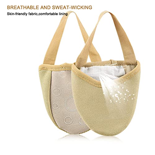 Ballet Dance Shoes Toe Pads, 1 Pair Elastic Toe Pouches Pad Soft Toe Cap Cover Toe Protectors, Anti-Slip Half Sole Ballet Pointe Shoes Socks Half Toe Shoe Sole Socks for Women Men Girls Boys3