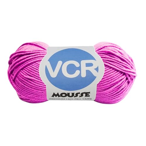 VCR 4ply Light Orchid Yarn, 100 Grams Hank, 190 Meters Length, Acrylic Ball for Crochet and Knitting, Soft Crosia Threads, Pack of 1 Yarn, Suitable for DIY Crafts