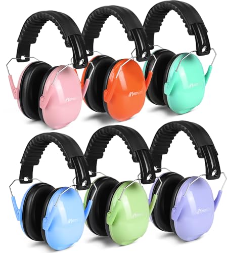 MelonArt Kids Ear Protection Earmuffs 6 Pack Noise...