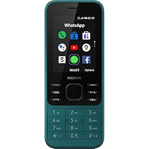 Nokia 6300 4G | Unlocked | Dual SIM | WiFi Hotspot | Social Apps | Google Maps and Assistant | Cyan Green
