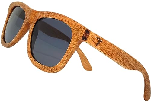 Image of Wood Sunglasses | Polarized | Vintage Wooden Frame | 100% UVA /UVB Protection | Bamboo Case | Men Women