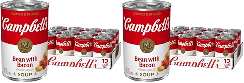 Image of Campbell's Bean with Bacon Soup, Packaging May Vary, 11.25 Oz, Pack of 24