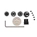 32P Hardened Pinion Gear Set 1/8 inch Hole 12T 13T 14T 15T 16T with Hex Key (Compatible with 0.8 Metric Pitch)