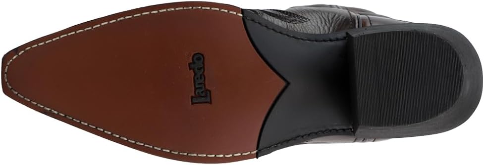 Laredo Mens Hawk Embroidered Snip Toe Casual Boots Mid Calf - Black - Image 5