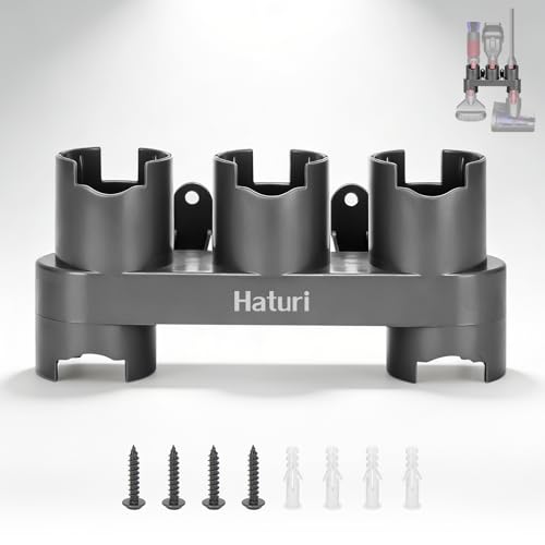 Haturi Wall Mounted Accessory Holder Compatible with Dyson V15 V12 V11 V10 V8 V7 Gen5 Cordless Stick Vacuum, Tool Organizer Wall Mount for Vacuum Attachments Storage