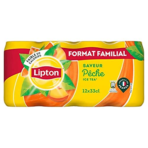 Lipton ice tea boisson au thé saveur les 12 canettes format familial de 33cl - vue 2