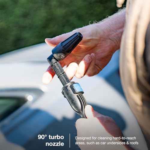 Hyundai Electric Pressure Washer, 180 Bar 2610si, 2400W, 8L/min Flow Rate, Jet Wash with Hose, Snow Foam Lance Attachments and Patio Cleaner, Blue 6 Hyundai Electric Pressure Washer, 180 Bar 2610si, 2400W, 8L/min Flow Rate, Jet Wash with Hose, Snow Foam Lance Attachments and Patio Cleaner, Blue - Image 6