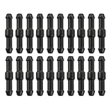 JUGUTA 20 Stück Auto Schlauchverbinder,Verbinder Scheibenwaschanlage Schlauch,Universal Wischwasserschlauch,Spritzwasserschlauch Adapter,Isolierschlauch,Unterdruckschlauch,Fur Auto(Schwarz)