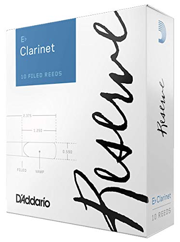 D'Addario Woodwinds DBR1030 Reserve Eb Clarinet Reeds, Strength 3.0, 10-pack