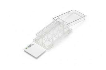 SPL Cell Culture Chamber Slide, Clear, 8 Wells, PS Frame, Glass Slide, PP Holder, 0.20.6 ml, Sterile, Case of 12 // 2 Pack of 6
