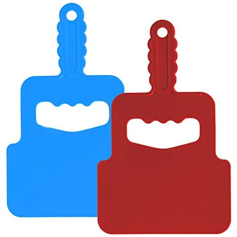 OFXDD Barbecue Hand Fan - Manual Grill Hand Fan - Plastic Supporting Tool for Flame - Fan Hand for BBQ, Camping, Picnic, Outdoor Cooking, 2 Pcs Cover