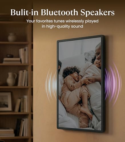 Image of Cozyla Frame: 32 inch WiFi Digital Picture Frame with Large Display - No Subscription & Unlimited Storage, Support Long Video, Electronic Photo Frame for Gift, Share via Google Photos, App, Email, Web