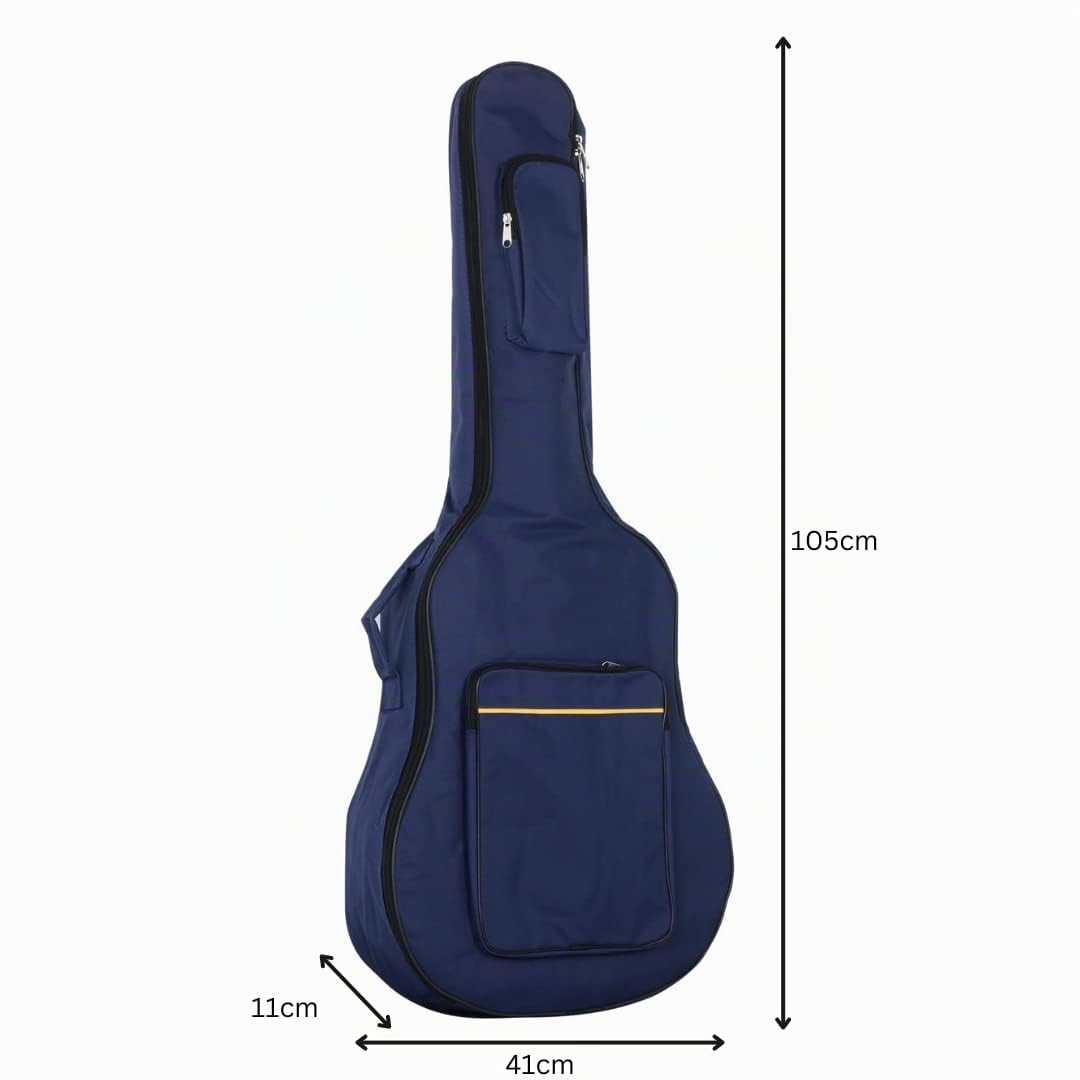 TRIXES Borsa per Chitarra con Cinghie - Custodia Imbottita Impermeabile - Basso, Acustica e Chitarra Classica Gig Bag - Perfetta per Viaggiare