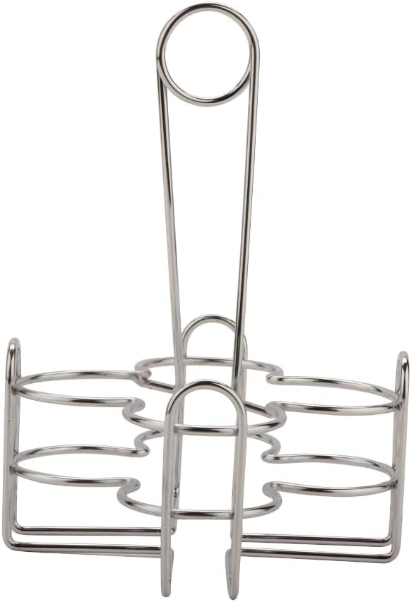 G.E.T. 4-221623 Chrome Compartment Caddy with Loop Handle, 6-1/2" x 6-1/2" x 8", Case of 12