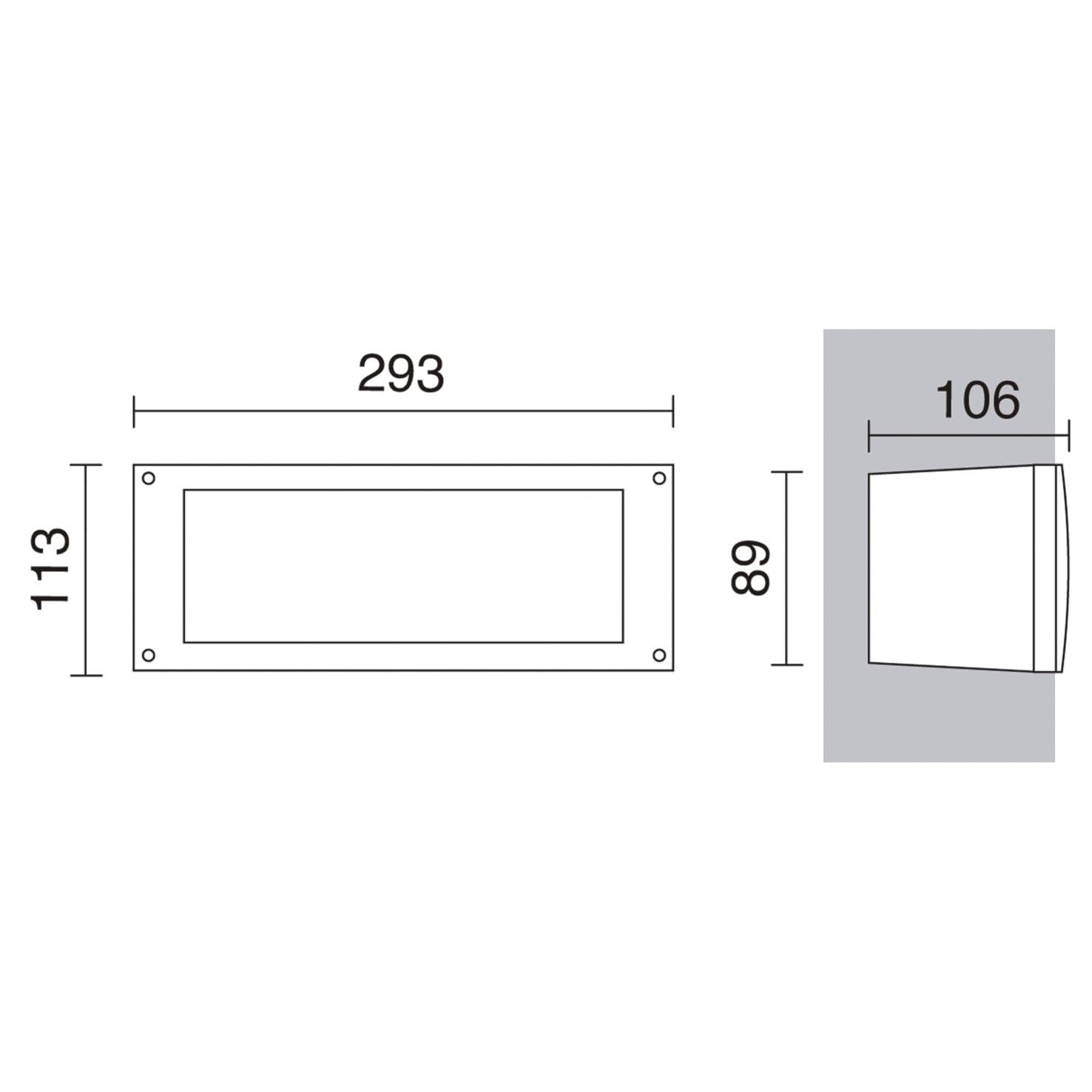 Dopo DEVON - Incasso da parete gx53 29,3 cm bianco
