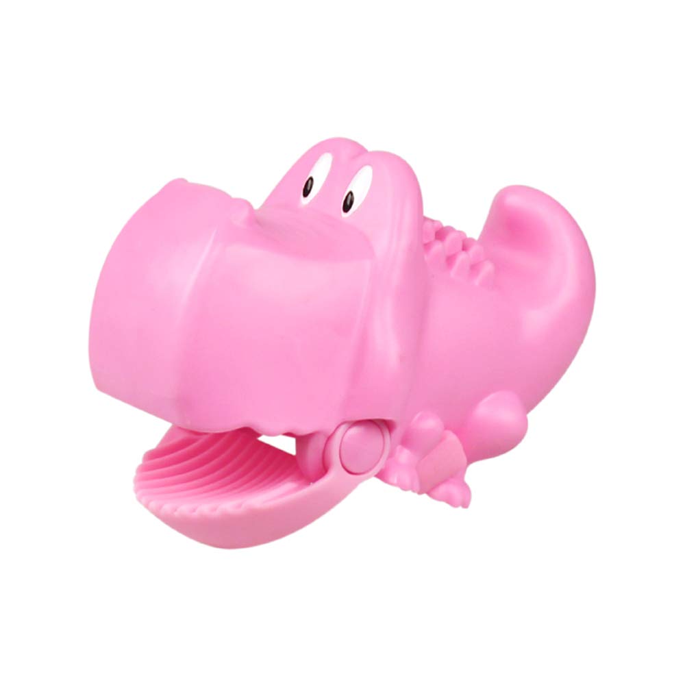 Spuddies Bath Spout Cover for Bathtub Faucet Cover Faucet Extender for Baby Sink Extension Hand Washing for Kids Toddler Bathroom Bathtub Fun Crocodile (Pink)