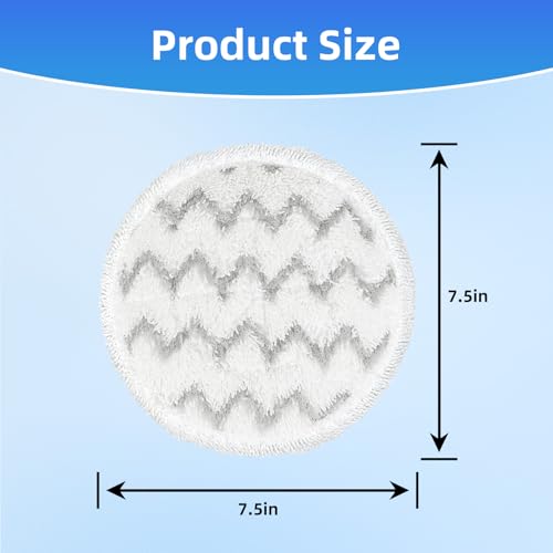 Image of VIEWALL Steam Mop Pads Replacement for Shark S8000 S8001 S8002 S8200 S820 | S8201 S7001 S7201 S7000 S7005 S7020 S7001 S7020 7001 S7201 7003 Steam Scrub, Dirt Grip Soft Washable Scrub Pads 8 Pack