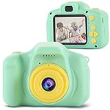 Kinder Kamera ab 4 5 6,OMWay Kinderkamera 3-8 Jahre,1080P HD Fotoapparat Digitalkamera Kinder, Weihnachten Geburtstag Spielzeug Geschenke für 7 8 jährige Junge (Grün)