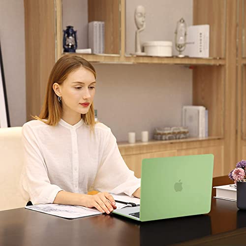 Image of MOSISO Compatible with MacBook Air 13 inch Case M5 2026 M4 2025 M3 M2 2024-2022 A3449 A3240 A3113 A2681, Hard Shell&Keyboard Cover&Screen Film&Type C for MacBook Air 13.6 inch Case, Chartreuse