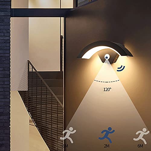 Applique murale extérieure PIR contre les zones sombres de l'allée