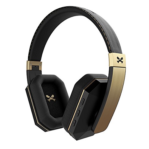 Ghostek soDrop 2 Comfortable Wireless Headphones for Apple & Samsung Devices | Black & Gold
