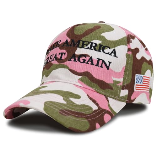 Leemasing Gorra Maga Presidente Donald Trump Make America Great Again Gorra Bordada Estilo Unisex Camuflaje Rosa Leemasing Gorra Maga Presidente Donald Trump Make America Great Again Gorra Bordada Estilo Unisex Camuflaje Rosa