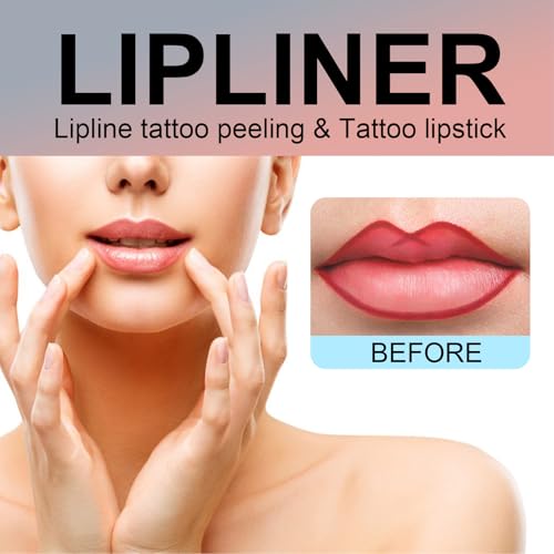 Mrettick Peel Off Lip Stain Lot de 3 couleurs mattes de tatouage Peel Off Lip Liner Set longue tenue imperméable à l'extrait de fruits Gloss à lèvres Baume à lèvres hydratant et teinture pour lèvres – vue 2