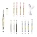 Produktbild Gel-Tintenschreiber,schnell trocknend,flüssige Tinte,feine Spitze, japanischer Stil,0,35mm,Kugelschreiber,Schule,Büro,Studenten,Prüfungen,Schreibwaren,technische Stifte,12 Stück(4 schwarz,4 blau,4 rot