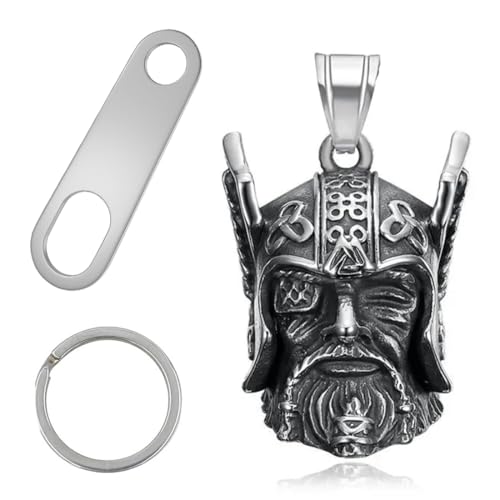 Clochette Protectrice Moto Guardian Ride Bell, Clochette Moto Guerrier Viking Mythologie Nordique Noeud Celtique Accessoire pour Moto pour la Protection des Motards