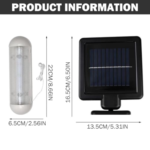 Luz solar para cobertizo impermeable que soluciona la oscuridad en garajes 6
