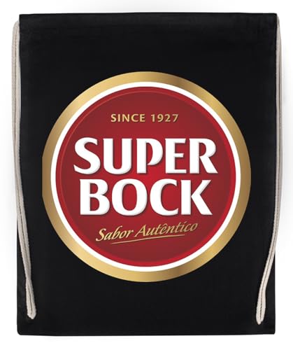 GUNMANTOR Super Bock Since 1927 Logo Negro Deporte Bolsa el Gimnasio Duradera Respetuosa con el medio ambiente Drawstring Gym Bag