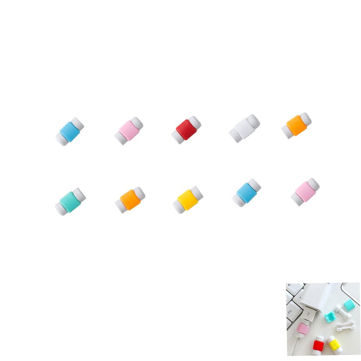 Cavi Chewer per iPhone/iPad, Protezione Cavo, 10 Pezzi, Lightning, USB, 5V, Indoor