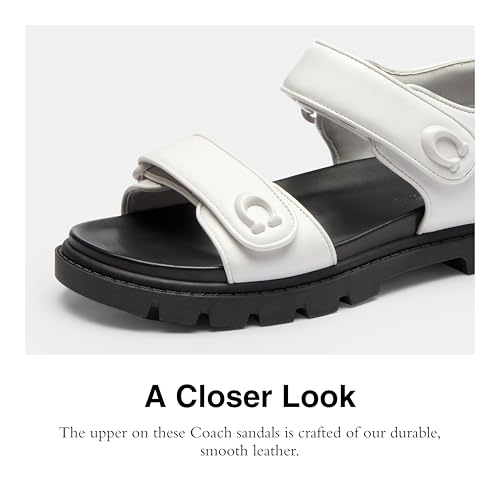 Image of Coach Women's Brynn Leather Sandal