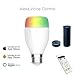 Produktbild Winnes WiFi Smart LED Birne E27 Glühbirne, Kompatibel mit Alexa Dimmbar Farbwechsel RGB 6W LED Glühbirne bunte Lichter, kein Hub notwendig Intelligente Glühbirne von Smartphone App Android iOS WLE0