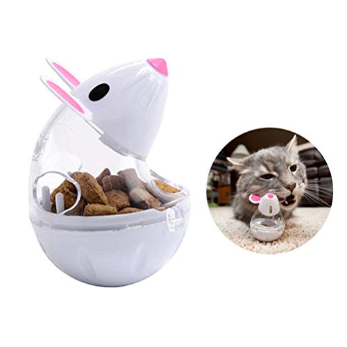 POPETPOP 2pcs Cat Leakage Toys Mouse Shape Cat Treat Dispenser Ball Toy Snack Feeder Tumbler Toy - Image 4