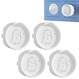 4 Stück Silikondose Steckdosenabdeckung Weiβ für F-Typ-Steckdosen, Dekorative...