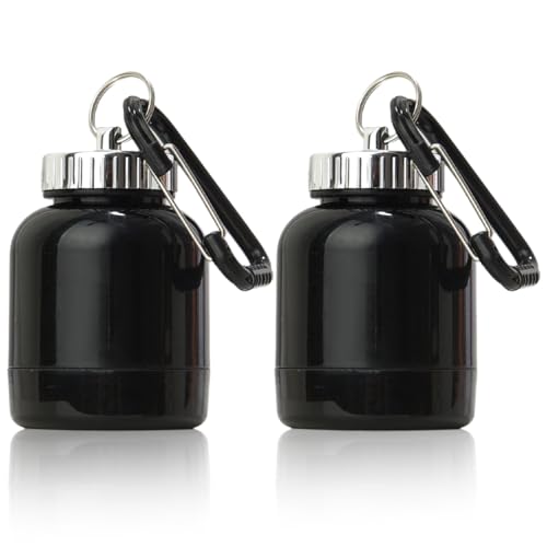 XPEX 2 piezas 100ml protein shaker botella para proteinas gimnasio embudo de proteína en polvo Con mosquetón Adecuado para entusiastas del fitness